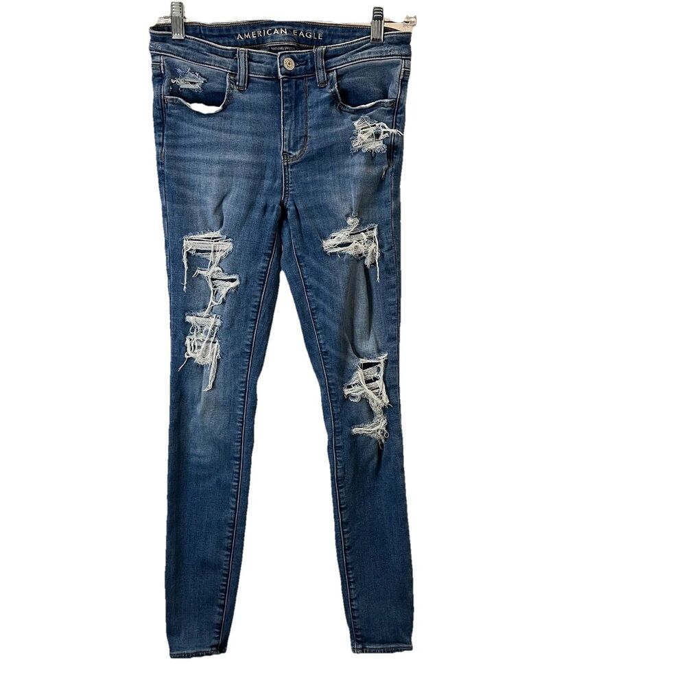 American Eagle Next Level Stretch Jegging Jeans Skinny Denim Womens Size 4R